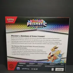 NEW Pokemon TCG S&V Prismatic Evolutions Poster Collection Box Sealed DG Sticker - Image 2