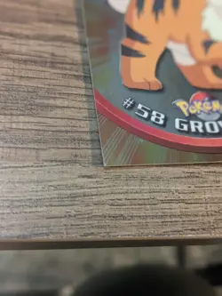 Pokemon Topps - TV Animation Edition - Growlithe #58 - FOIL - MP - Image 2