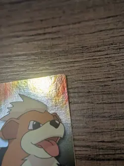 Pokemon Topps - TV Animation Edition - Growlithe #58 - FOIL - MP - Image 4