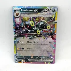 Umbreon Ex Stamped Pokemon Prismatic Evolutions Promo Surprise Box 60/131 - Image 2