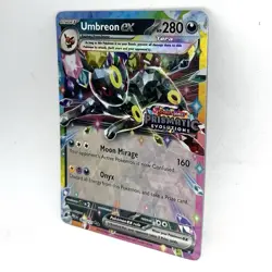 Umbreon Ex Stamped Pokemon Prismatic Evolutions Promo Surprise Box 60/131 - Image 3