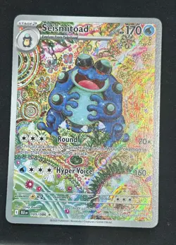 Seismitoad 105/086 Black Bolt Illustration Rare Holo 🔥 Pokemon - Image 1
