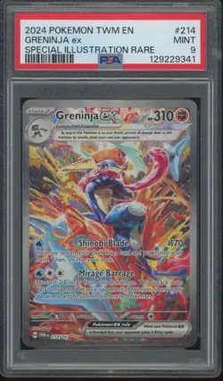 2024 Pokemon Twilight Masquerade Special Illustration Rare Geninja ex Mint PSA 9 - Image 1