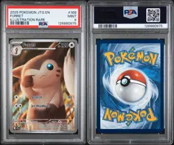2025 Pokemon Journey Together Furret #168 Illustration Rare PSA 9 - Image 3