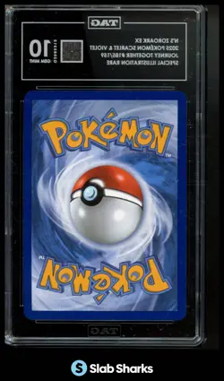 2025 POKEMON JTG EN #185/159 N'S ZOROARK EX SPECIAL ILLUSTRATION RARE TAG 10 - Image 2