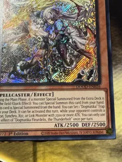 Yugioh! Dogmatika Fleurdelis, the Thunderbolt - DOOD-EN026 - Secret Rare - 1st E - Image 3