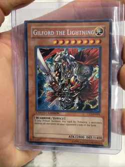 Yugioh Gilford The Lightning CT2-EN001 Rare Limited Edition HP Heavily Played - Image 1