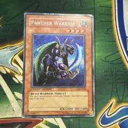 Yugioh! Panther Warrior CT2-EN006 Secret Rare Limited Edition HP - Image 1