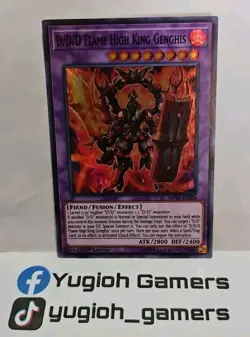 YUGIOH D/D/D FLAME HIGH KING GENGHIS SUPER MP19-EN229 LIGHT PLAYED - Image 1
