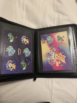 Mint Pokemon jumbo Cards And Sticker Collection With Binder Included English - Image 4