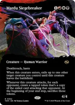 ~ Mardu Siegebreaker (Borderless) ~ NM Foil ~ Tarkir: Dragonstorm ~ MTG ~ - Image 1