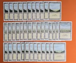 1994 MAGIC THE GATHERING REVISED PLAINS LAND LOT (39 CARD) LIGHT ▶ HEAVY PLAY - Image 1