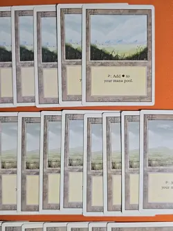 1994 MAGIC THE GATHERING REVISED PLAINS LAND LOT (39 CARD) LIGHT ▶ HEAVY PLAY - Image 4