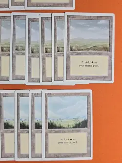 1994 MAGIC THE GATHERING REVISED PLAINS LAND LOT (39 CARD) LIGHT ▶ HEAVY PLAY - Image 5