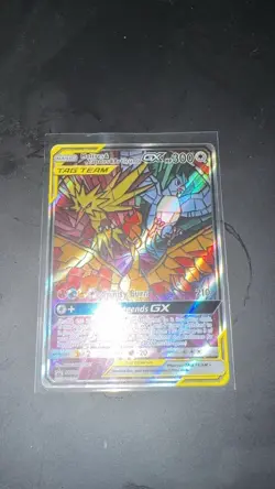 Pokemon TCG Moltres Zapdos Articuno GX SM210 Hidden Fate Promo Card NM Condition - Image 3