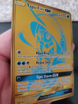 Tapu Fini GX SV92/SV94 Full Art Holo Pokemon TCG Hidden Fates Shiny Vault Card - Image 5
