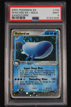 Pokemon PSA 9 MINT Wailord EX Sandstorm EX Holo Rare Card - Image 1