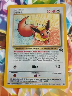 Eevee Promo Black Star 11 Holo Pokemon Cards in Excellent Condition - Image 1