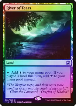 River of Tears FOIL Iconic Masters PLD Land Rare MAGIC MTG CARD ABUGames - Image 1