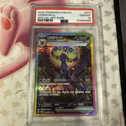 [PSA 10] Umbreon EX SAR 217/187 Sv8a 2025 Korean Pokemon Card - Image 1