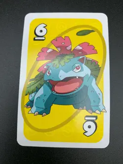 Venusaur # 6 Yellow Japanese Uno Deck Promo Rare Near Mint - Pokemon Card - NM - Image 1