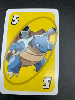 Blastoise # 5 Yellow Japanese Uno Deck Promo Rare Near Mint - Pokemon Card - NM - Image 1