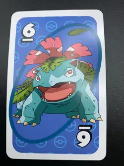 Venusaur # 6 Blue - Japanese Uno Deck Promo Rare Near Mint - Pokemon Card - NM - Image 1