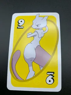 Mewtwo # 9 Yellow Japanese Uno Deck Promo Rare Near Mint - Pokemon Card - NM - Image 1