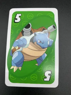 Blastoise # 5 Green Japanese Uno Deck Promo Rare Near Mint - Pokemon Card - NM - Image 1