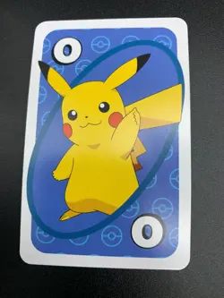 Pikachu - # 0 Blue - Japanese Uno Deck Promo Rare Near Mint - Pokemon Card - NM - Image 1