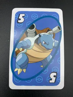 Blastoise # 5 Blue - Japanese Uno Deck Promo Rare Near Mint - Pokemon Card - NM - Image 1