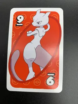 Mewtwo # 9 Red Japanese Uno Deck Promo Rare Near Mint - Pokemon Card - NM - Image 1
