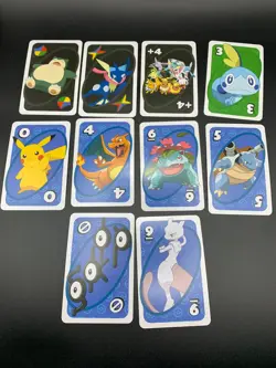 x10 Uno Pokemon Cards Lot Promo Rare Near Mint Japanese Mattel NM - Image 1
