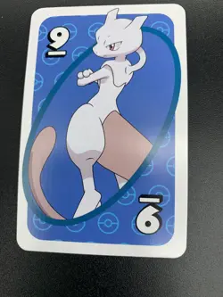 Mewtwo - # 9 Blue - Japanese Uno Deck Promo Rare Near Mint - Pokemon Card - NM - Image 1