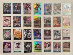 ONE PIECE 28 CARD LOT ALT ART LEADER SPARKLE SECRET NAMI LUFFY ZORO LAW SILVERS - Image 1