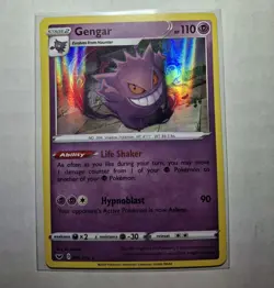 Pokemon Gengar Holo Rare Card 085/202 Swsh01: Sword & Shield Base Set - Image 1