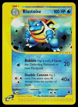 Pokemon Card - Blastoise Expedition 36/165 Non Holo - Image 1