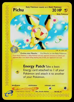 Pokemon Card - Pichu Expedition 58/165 Non Holo - Image 1