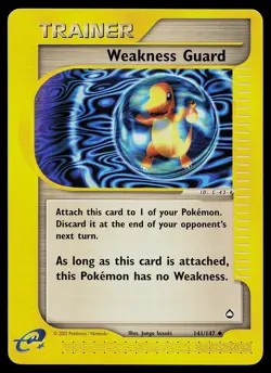 Pokemon Card - Weakness Guard Aquapolis 141/147 Non Holo - Image 1