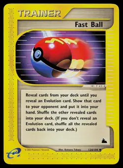 Pokemon Card - Fast Ball Skyridge 124/144 Non Holo - Image 1
