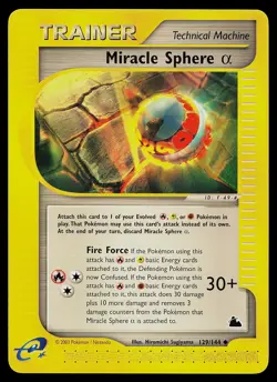 Pokemon Card - Miracle Sphere Alpha Skyridge 129/144 Non Holo - Image 1