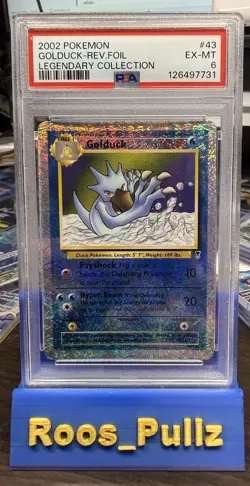 Pokemon TCG Golduck Legendary Collection Reverse Holo Uncommon Card 43/110 Psa 6 - Image 1