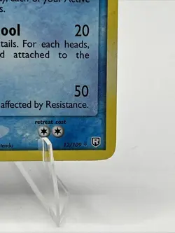 Pokemon Card - Kingdra 12/109 EX Team Rocket Returns Reverse Holo STAMPED - Image 3