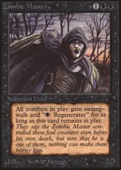 1 x Zombie Master - Unlimited - Moderate Play - MTG - Image 1