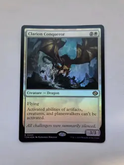 MTG Clarion Conqueror - Tarkir: Dragonstorm (TDM) *FOIL* 5 Rare - Image 1