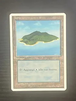 Magic MTG Italian Revised Island Artist Proof Near Mint - Only 50 Exist! - Image 1