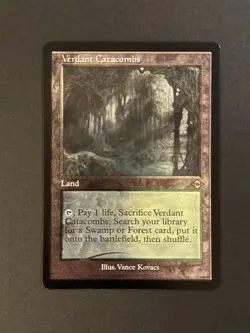 2021 Magic MTG Modern Horizons Verdant Catacombs Retro Frame Foil NM - Image 1