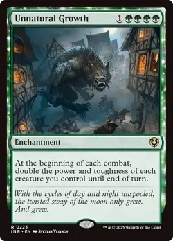 UNNATURAL GROWTH x4 mtg NM-M Innistrad Remastered 4 Rare - Image 1