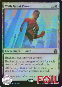 MTG With Great Power . . . (24) | NM Foil | Spider-Man {SPM} - Image 1