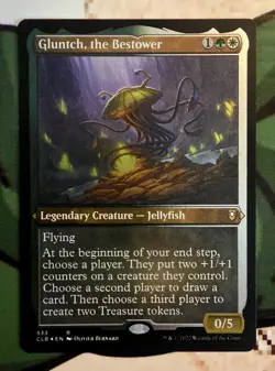 X 1 Gluntch The Bestower NM/M ETCHED FOIL Baldur's Gate 533 MTG Magic - Image 1